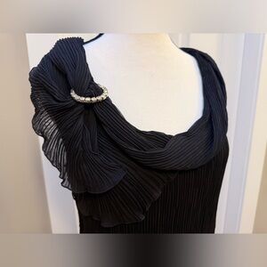 VIVIENNE TAM Plisse Pleated Dress Silk Lining